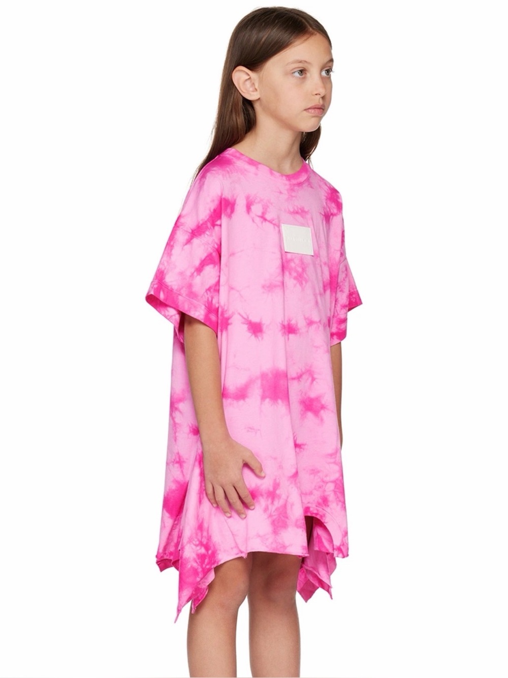 Maison Martin Margiela Kids Pink Tie-Dye Tee Dress size 8